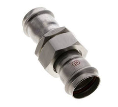 Union Press Fitting - 35mm Female - Stainless Steel Flat Sealing