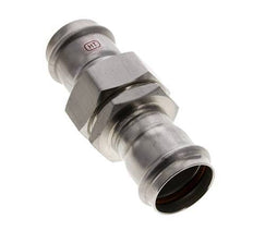 Union Press Fitting - 35mm Female - Stainless Steel Flat Sealing