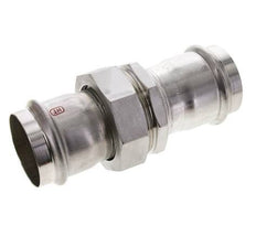 Union Press Fitting - 54mm Female - Stainless Steel Flat Sealing
