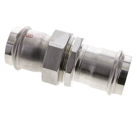 Union Press Fitting - 54mm Female - Stainless Steel Flat Sealing