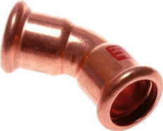 45deg Elbow Press Fitting - 42mm Female - Copper alloy