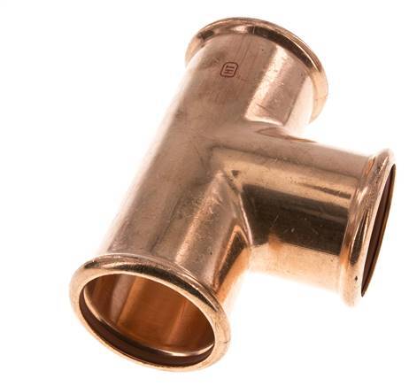 Tee Press Fitting - 54mm Female - Copper alloy