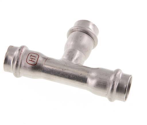 Tee Press Fitting - 18mm Female - Stainless Steel