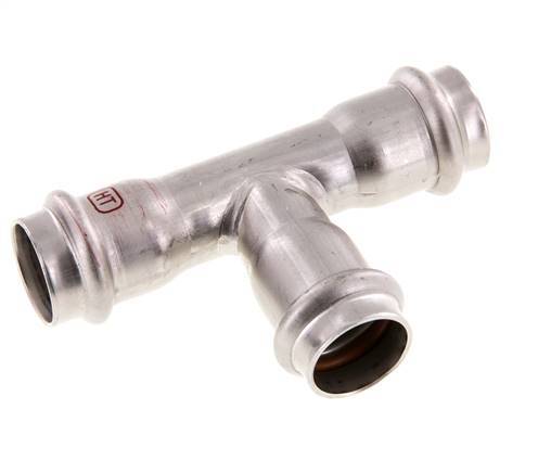 Tee Press Fitting - 22mm Female - Stainless Steel