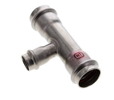 Tee Press Fitting - 18mm Female & 28mm - Stainless Steel