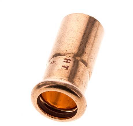Press Fitting - 18mm Female & 22mm Male - Copper alloy