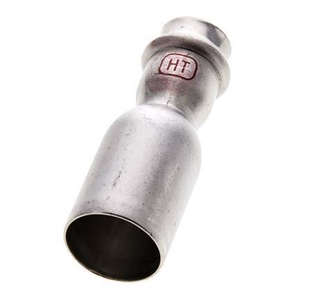 Press Fitting - 18mm Female & 28mm Male - Stainless Steel