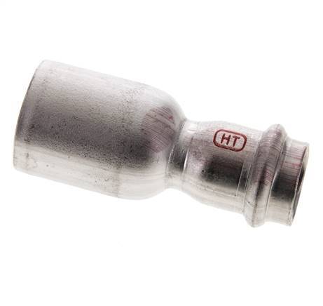 Press Fitting - 22mm Female & 35mm Male - Stainless Steel