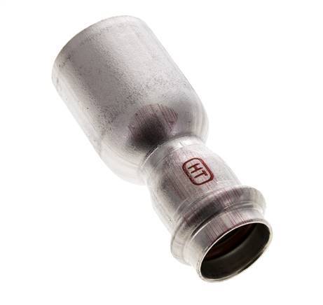 Press Fitting - 22mm Female & 35mm Male - Stainless Steel