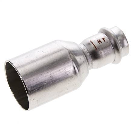 Press Fitting - 22mm Female & 42mm Male - Stainless Steel