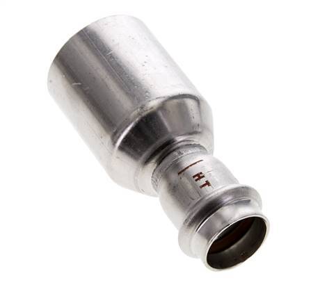 Press Fitting - 22mm Female & 42mm Male - Stainless Steel