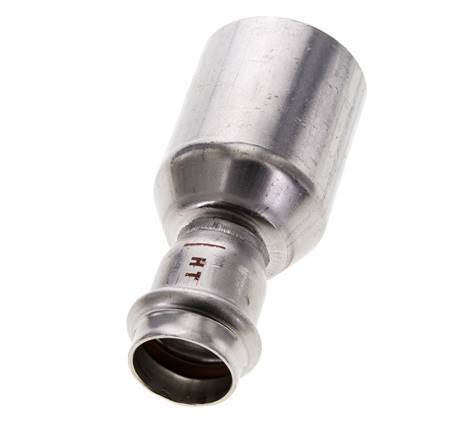 Press Fitting - 22mm Female & 42mm Male - Stainless Steel