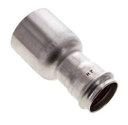 Press Fitting - 35mm Female & 54mm Male - Stainless Steel