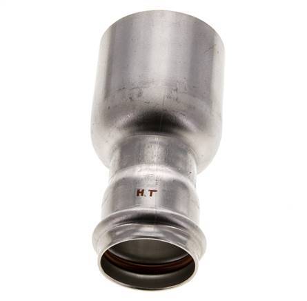 Press Fitting - 35mm Female & 54mm Male - Stainless Steel