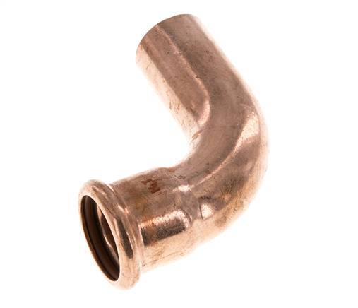 90deg Elbow Press Fitting - 28mm Female & 28mm Male - Copper alloy