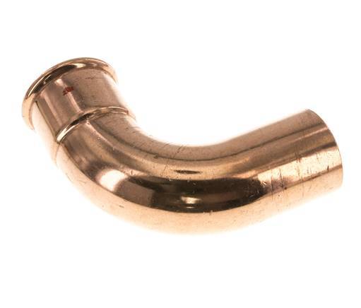 90deg Elbow Press Fitting - 54mm Female & 54mm Male - Copper alloy