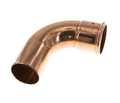 90deg Elbow Press Fitting - 54mm Female & 54mm Male - Copper alloy