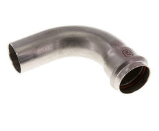 90deg Elbow Press Fitting - 35mm Female & 35mm Male - Stainless Steel