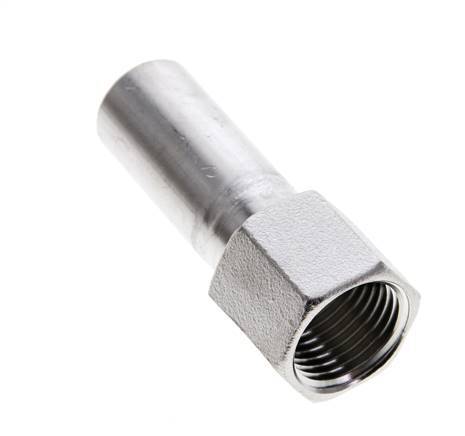 Press Fitting - 18mm Male & Rp 1/2'' Female - Stainless Steel