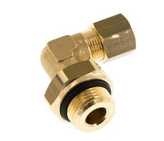 8mm & G3/8'' Brass Elbow Compression Fitting with Male Threads 135 bar NBR Adjustable DIN EN 1254-2