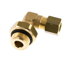 8mm & G3/8'' Brass Elbow Compression Fitting with Male Threads 135 bar NBR Adjustable DIN EN 1254-2