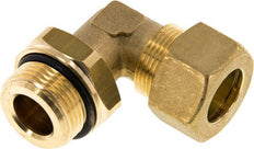 18mm & G3/4'' Brass Elbow Compression Fitting with Male Threads 67 bar NBR Adjustable DIN EN 1254-2
