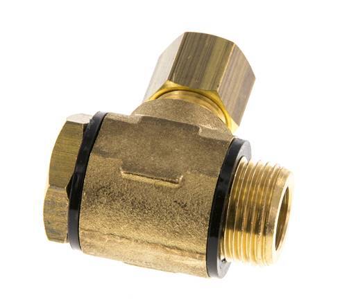8mm & G3/8'' Brass Swivel Joint Compression Fitting with Male Threads 135 bar Polyamide DIN EN 1254-2