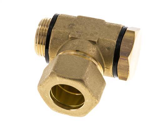 22mm & G3/4'' Brass Swivel Joint Compression Fitting with Male Threads 54 bar Polyamide DIN EN 1254-2