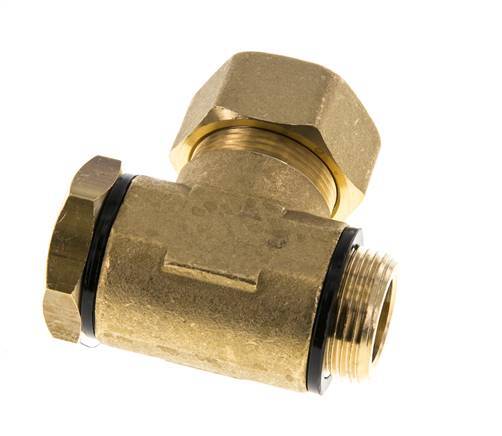 22mm & G3/4'' Brass Swivel Joint Compression Fitting with Male Threads 54 bar Polyamide DIN EN 1254-2