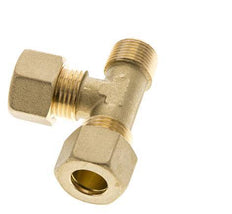 12mm & R3/8'' Brass Right Angle Tee Compression Fitting with Male Threads 75 bar DIN EN 1254-2