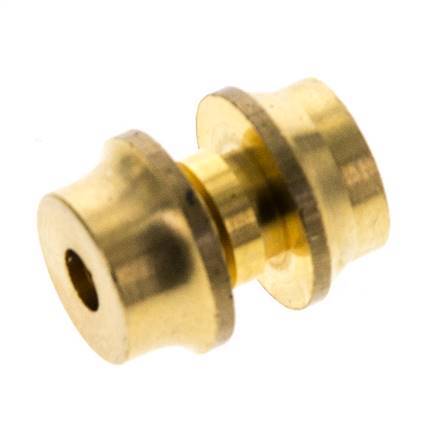 4mm Brass Straight Compression Fitting DN 8135 bar DIN EN 1254-2 [2 Pieces]