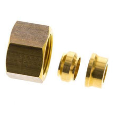 12mm Brass Straight Compression Fitting DN 1676 bar DIN EN 1254-2