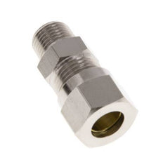 8LL & R1/8'' Nickel plated Brass Straight Cutting Fitting with Male Threads 100 bar ISO 8434-1 [2 Pieces]