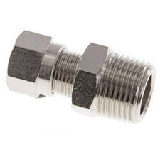 8LL & R3/8'' Nickel plated Brass Straight Cutting Fitting with Male Threads 100 bar ISO 8434-1 [2 Pieces]