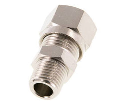 10L & R1/4'' Nickel plated Brass Straight Cutting Fitting with Male Threads 115 bar ISO 8434-1 [2 Pieces]