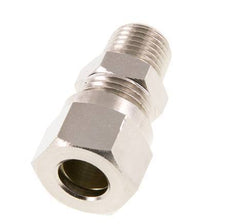 10L & R1/4'' Nickel plated Brass Straight Cutting Fitting with Male Threads 115 bar ISO 8434-1 [2 Pieces]