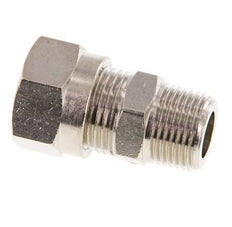 12L & R3/8'' Nickel plated Brass Straight Cutting Fitting with Male Threads 75 bar ISO 8434-1 [2 Pieces]
