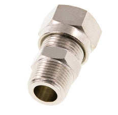 12L & R3/8'' Nickel plated Brass Straight Cutting Fitting with Male Threads 75 bar ISO 8434-1 [2 Pieces]