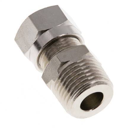 12L & R1/2'' Nickel plated Brass Straight Cutting Fitting with Male Threads 75 bar ISO 8434-1