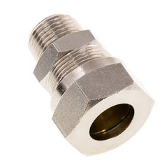 18L & R1/2'' Nickel plated Brass Straight Cutting Fitting with Male Threads 65 bar ISO 8434-1