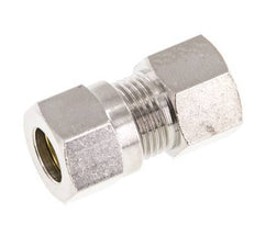 8LL & G1/8'' Nickel plated Brass Straight Cutting Fitting with Female Threads 100 bar ISO 8434-1 [2 Pieces]