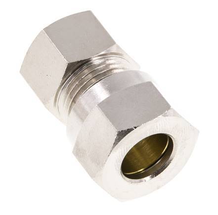 12L & G3/8'' Nickel plated Brass Straight Cutting Fitting with Female Threads 75 bar ISO 8434-1