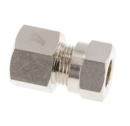 12L & G1/2'' Nickel plated Brass Straight Cutting Fitting with Female Threads 75 bar ISO 8434-1