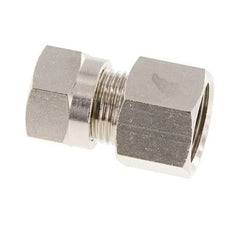 12L & G1/2'' Nickel plated Brass Straight Cutting Fitting with Female Threads 75 bar ISO 8434-1