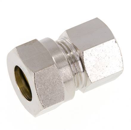 15L & G1/2'' Nickel plated Brass Straight Cutting Fitting with Female Threads 70 bar ISO 8434-1