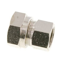 18L & G1/2'' Nickel plated Brass Straight Cutting Fitting with Female Threads 65 bar ISO 8434-1