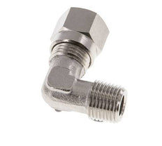 6LL & R1/8'' Nickel plated Brass Elbow Cutting Fitting with Male Threads 100 bar ISO 8434-1 [2 Pieces]