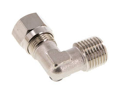8LL & R1/4'' Nickel plated Brass Elbow Cutting Fitting with Male Threads 100 bar ISO 8434-1 [2 Pieces]
