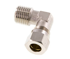 8LL & R1/4'' Nickel plated Brass Elbow Cutting Fitting with Male Threads 100 bar ISO 8434-1 [2 Pieces]