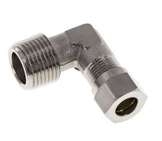 8LL & R3/8'' Nickel plated Brass Elbow Cutting Fitting with Male Threads 100 bar ISO 8434-1 [2 Pieces]